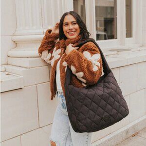 HAUL IT HOBO BLACK - Poppy & Peonies